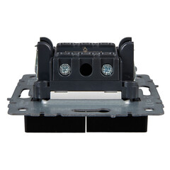 Выключатель IEK Brite ВС10-2-1-БрЧ двухклавишный встраиваемый черный (BR-V20-1-10-K02) - фото 3