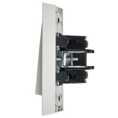 Выключатель IEK Brite ВСР10-1-0-БрБ одноклавишный встраиваемый белый (BR-V10-0-10-K01-F) - фото 3