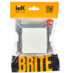 Выключатель IEK Brite ВС10-1-0-БрБ одноклавишный встраиваемый белый (BR-V10-0-10-K01) - фото 2