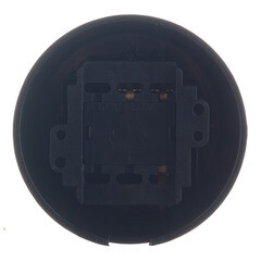 Выключатель Bironi Лизетта двухклавишный накладной черный ретро (B1-202-23) - фото 2