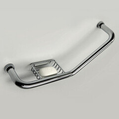 Поручень для ванной WasserKraft 490 мм металл хром (K-1077L) - фото 3