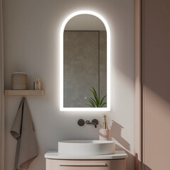 Зеркало с подсветкой фигурное 80х40 см с сенсорным включением Silver Mirrors Blanca (LED-00003102) - фото 9