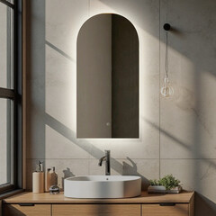 Зеркало с подсветкой овальное 40х80 см с сенсорным включением Silver Mirrors Santi (LED-00003103) - фото 9