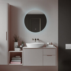 Зеркало с подсветкой круглое 60 см с сенсорным включением с подогревом Silver Mirrors Aurelo (LED-00003098) - фото 11