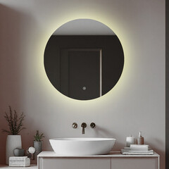 Зеркало с подсветкой круглое 60 см с сенсорным включением с подогревом Silver Mirrors Aurelo (LED-00003098) - фото 10