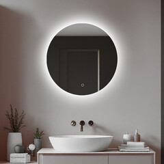 Зеркало с подсветкой круглое 50 см с сенсорным включением Silver Mirrors Aurelo (LED-00003099) - фото 8