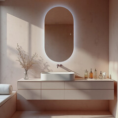 Зеркало с подсветкой овальное 60х120 см с сенсорным включением с подогревом Silver Mirrors Alana (LED-00003100) - фото 7