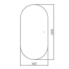 Зеркало с подсветкой овальное 60х120 см с сенсорным включением с подогревом Silver Mirrors Alana (LED-00003100) - фото 8