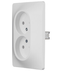 Розетка Systeme Electric Glossa встраиваемая белая (GSL000120) - фото 2