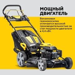 Газонокосилка бензиновая Champion LM5345 525 мм 6 л.с. - фото 4