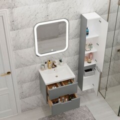 Пенал Sanstar Noche 33 см подвесной правый графит софт - фото 2