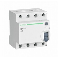 Изображение товара УЗО Systeme Electric City9 Set 63А 4P тип A 30 мА 6 кА (C9R68463)