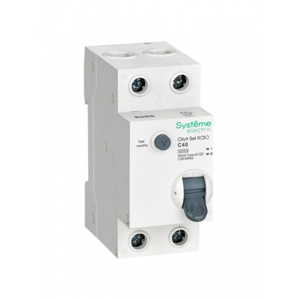 

Автомат дифференциальный Systeme Electric City9 Set 40А 1P+N тип AC 30 мА 6 кА (C9D36640)