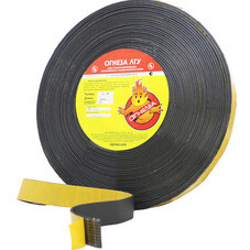 Лента уплотнительная Огнеза ЛТУ негорючая каучуковая 3х30 мм 20 м