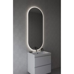 Зеркало с подсветкой овальное 60х145 см бесконтактный сенсор Cersanit Eclipse Fusion (64816) - фото 7