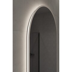 Зеркало с подсветкой овальное 60х145 см бесконтактный сенсор Cersanit Eclipse Fusion (64816) - фото 6