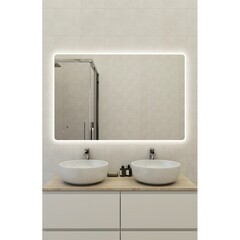 Зеркало с подсветкой прямоугольное 80х120 см бесконтактный сенсор Cersanit Eclipse Fusion (64815) - фото 11