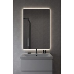 Зеркало с подсветкой прямоугольное 80х120 см бесконтактный сенсор Cersanit Eclipse Fusion (64815) - фото 9