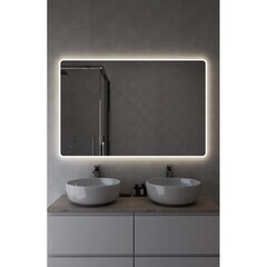 Зеркало с подсветкой прямоугольное 80х120 см бесконтактный сенсор Cersanit Eclipse Fusion (64815) - фото 10