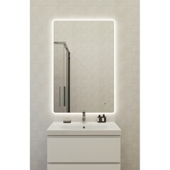 Зеркало с подсветкой прямоугольное 80х120 см бесконтактный сенсор Cersanit Eclipse Fusion (64815) - фото 3