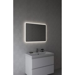 Зеркало с подсветкой прямоугольное 60х80 см бесконтактный сенсор Cersanit Eclipse Fusion (64813) - фото 9