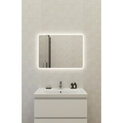 Зеркало с подсветкой прямоугольное 60х80 см бесконтактный сенсор Cersanit Eclipse Fusion (64813) - фото 3