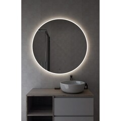 Зеркало с подсветкой круглое 100 см бесконтактный сенсор Cersanit Eclipse Fusion (64812) - фото 8