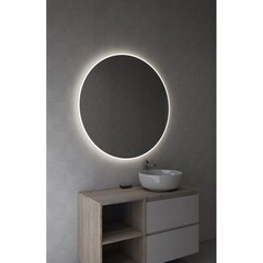 Зеркало с подсветкой круглое 100 см бесконтактный сенсор Cersanit Eclipse Fusion (64812) - фото 7