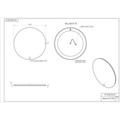 Зеркало с подсветкой круглое 80 см бесконтактный сенсор Cersanit Eclipse Fusion (64811) - фото 3