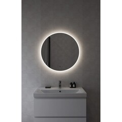 Зеркало с подсветкой круглое 72х72 см бесконтактный сенсор Cersanit Eclipse Fusion (64810) - фото 9