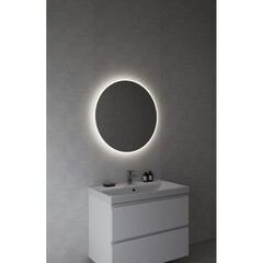 Зеркало с подсветкой круглое 72х72 см бесконтактный сенсор Cersanit Eclipse Fusion (64810) - фото 8