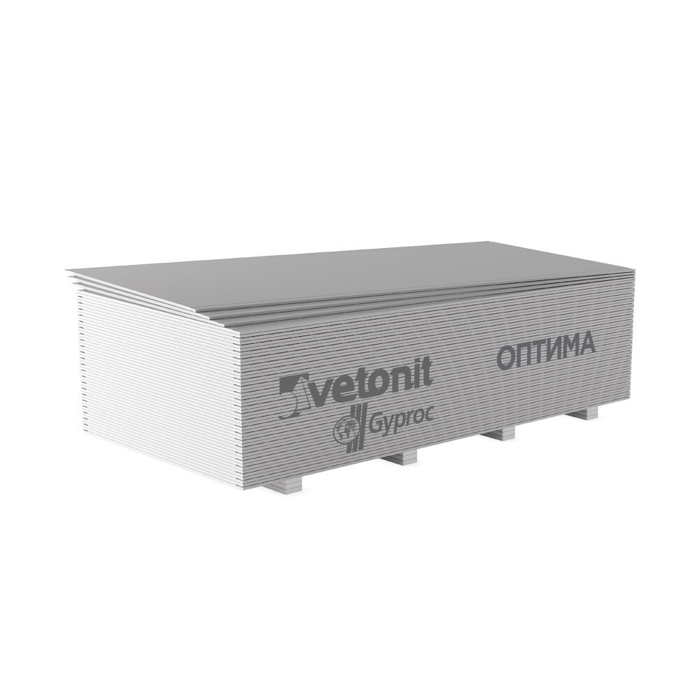 Изображение товара Гипсокартон Vetonit (Gyproc) Оптима 2000х1200х12,5 мм