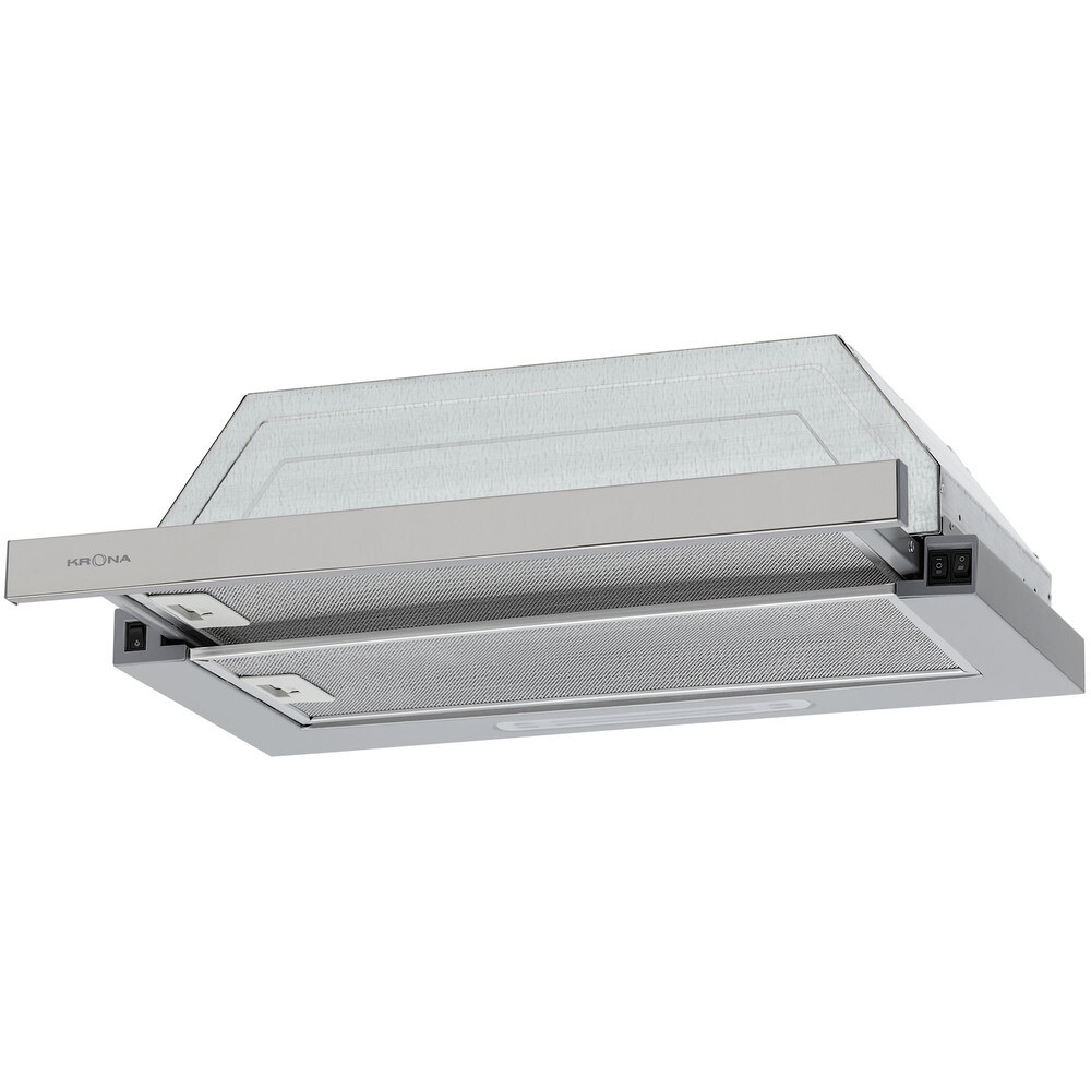 

Кухонная вытяжка встраиваемая Krona Kerry E 600 Inox PB 59,8 см нержавеющая сталь (КА-00008538), Серый