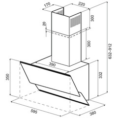 Кухонная вытяжка наклонная Krona Irma A 600 White S 59,5 см белая - фото 2