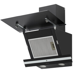 Кухонная вытяжка наклонная Krona Irma A 600 Black S 59,5 см черная - фото 14