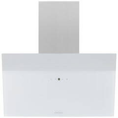 Изображение товара Кухонная вытяжка наклонная Krona Kristen A 600 White S 59,5 см белая/нержавеющая сталь