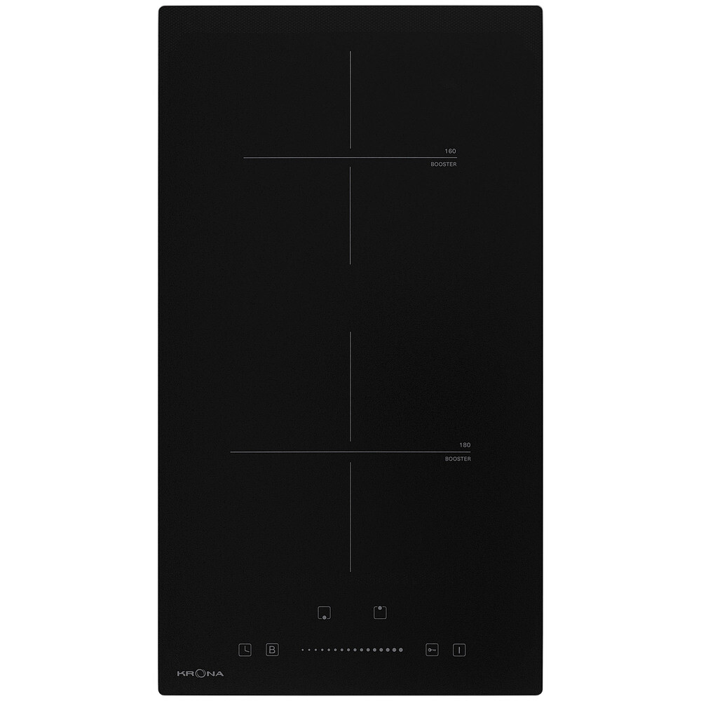 

Варочная панель индукционная Krona Argon 30 BL 2BTS 2 конфорки черная