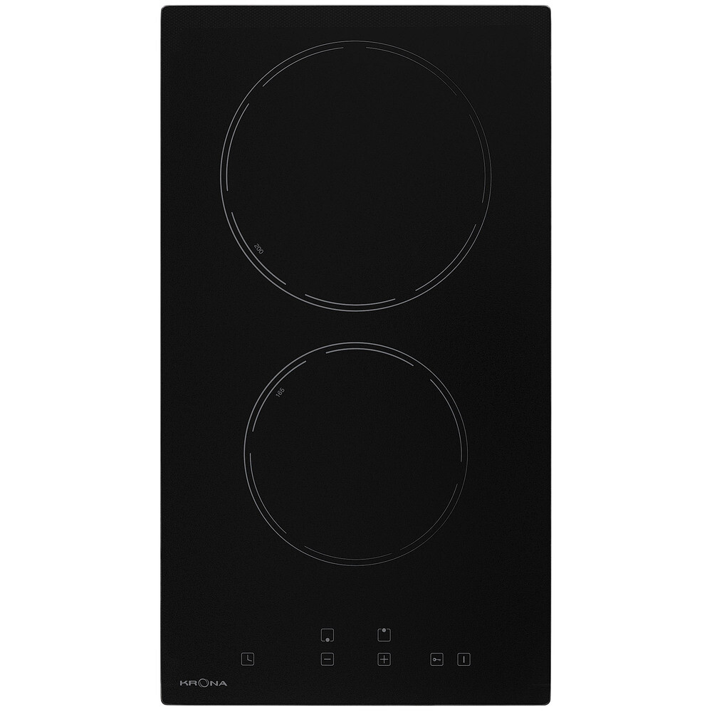 

Варочная панель электрическая Krona Edel 30 BL TK 2 конфорки черная