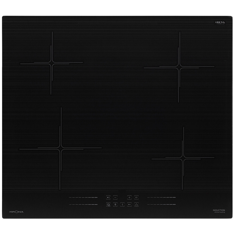 

Варочная панель индукционная Krona Genesis 60 BL G2 4 конфорки черная