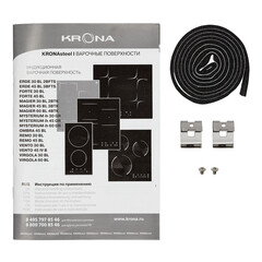 Варочная панель индукционная Krona Mysterium Max Ih 60 GR 4 конфорки графит - фото 5