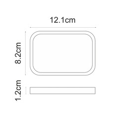 Мыльница для ванной WasserKraft Ems настольная полирезин белая (K-1629) - фото 2