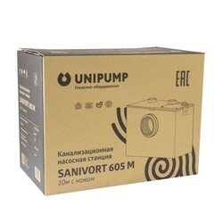 Насосная канализационная установка UNIPUMP Sanivort 605 M 240 л/мин (55972) - фото 3