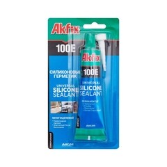 Герметик силиконовый универсальный Akfix 100E прозрачный 50 мл - фото 2
