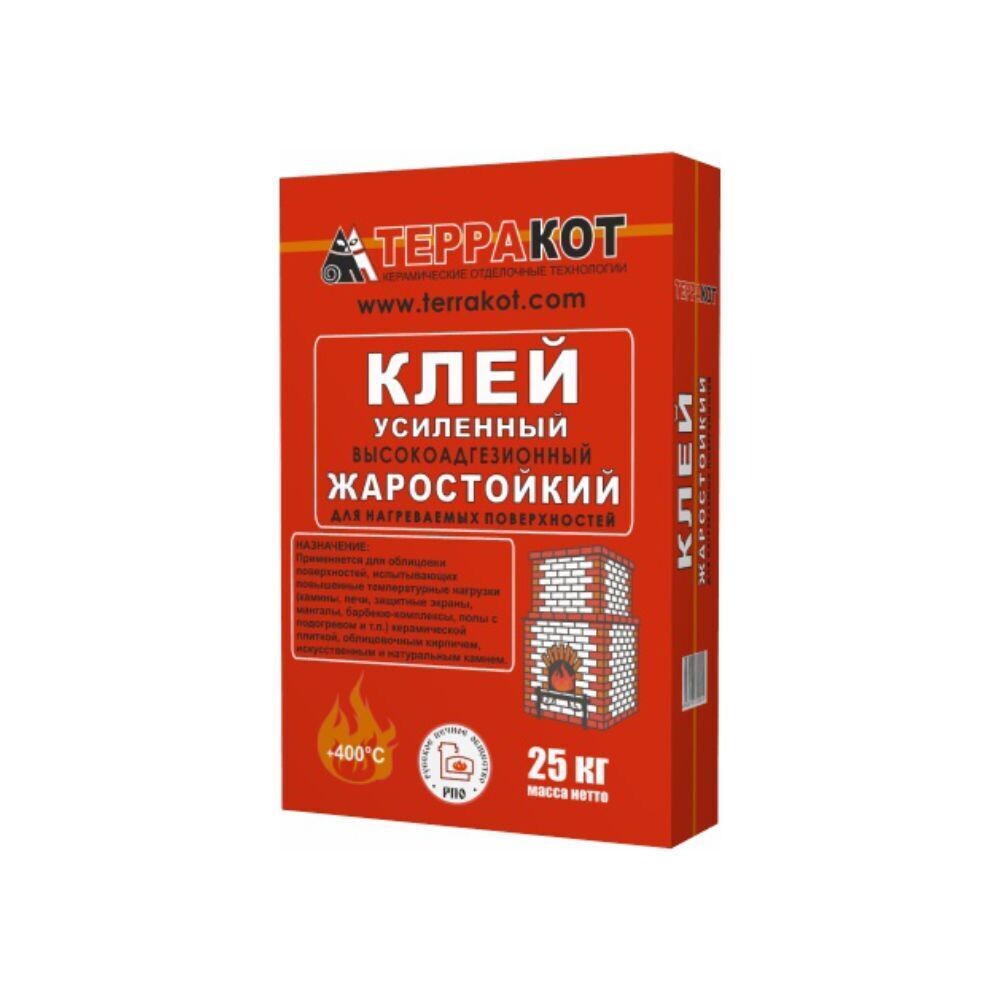 Изображение товара Клей для печей и каминов Терракот серый 25 кг