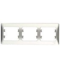 Рамка Systeme Electric Glossa трехместная алюминий (GSL000303)