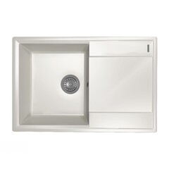 Изображение товара Мойка для кухни Florentina Консул 760 76х50х18 см врезная с крылом кварц жасмин