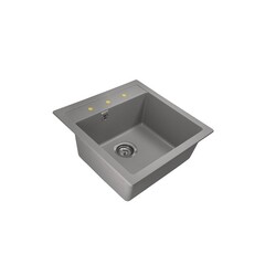 Мойка для кухни Florentina Липси 510 51х51х20 см врезная кварц серый шелк - фото 3