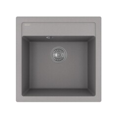 Мойка для кухни Florentina Липси 510 51х51х20 см врезная кварц серый шелк - фото 1