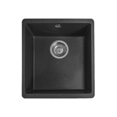 Мойка для кухни Florentina Вега 300 34х42х20 см врезная кварц черная - фото 1