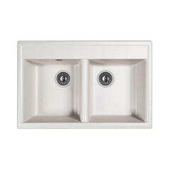 Изображение товара Мойка для кухни Dr.Gans Астра 780 78х51х20 см врезная искусственный камень белая